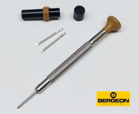 Bergeon 30081-AT ø 1,30mm HNĚDÁ / nerezový hodinářský šroubovák / Swiss made