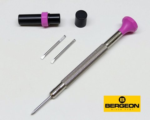 Bergeon 30081-AT ø 1,60mm FIALOVÁ / nerezový hodinářský šroubovák / Swiss made