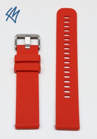 BYTE silikon / červená / š. 22 (22) mm Morellato