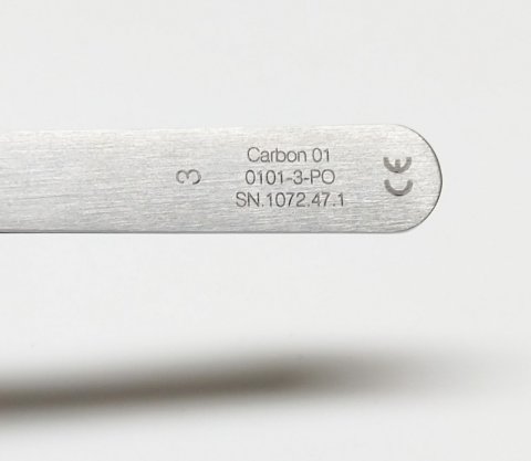 Dumont no.3 Carbon01 - hodinářská pinzeta / SWISS