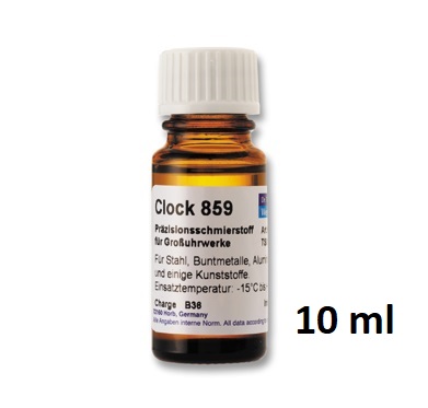 Clock 859 / 10 ml - syntetický olej pro mazání pendlovek a větších strojů