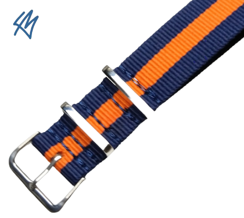 AVION nato nylon / modrá, oranžová / š. 22 mm