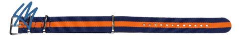 AVION nato nylon / modrá, oranžová / š. 22 mm