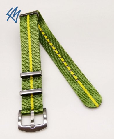 Nato heavy / zelená, žlutá / š. 18 mm