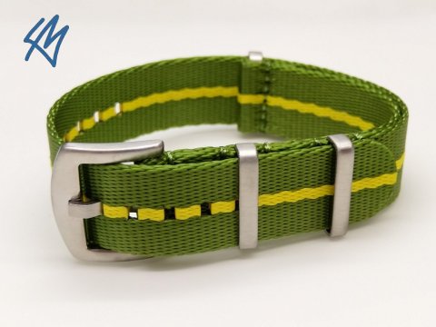 Nato heavy / zelená, žlutá / š. 18 mm