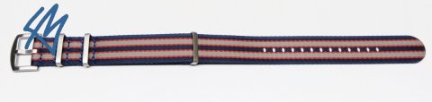 Nato heavy / modrá, červená, šedá / š. 20 mm
