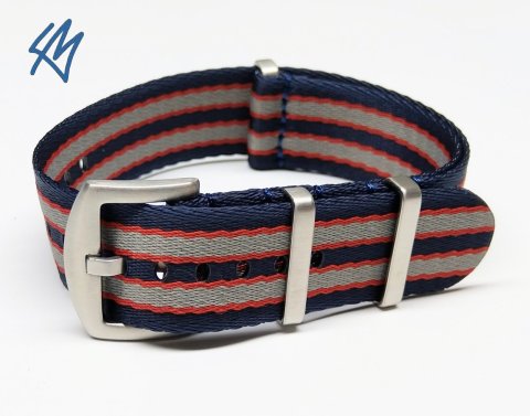 Nato heavy / modrá, červená, šedá / š. 20 mm