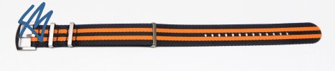 Nato heavy / černá, oranžová / š. 22 mm