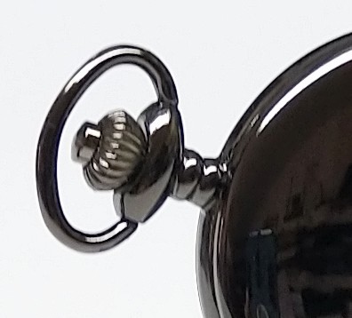 Kapesní hodinky Eichmüller / černá + řetízek (sada E1126)