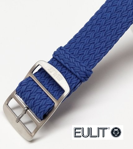 ATLANTIC perlon průvlek, modrá royal / š. 22 mm / EULIT