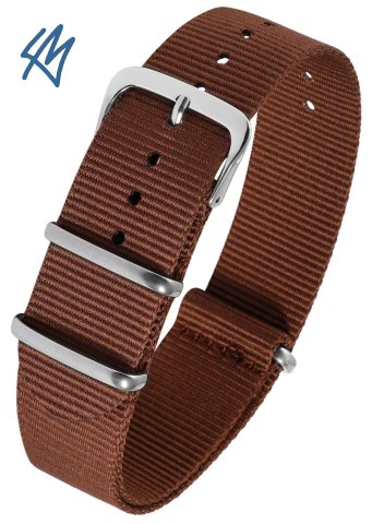 CANOE nato strap hnědá / š. 22 mm