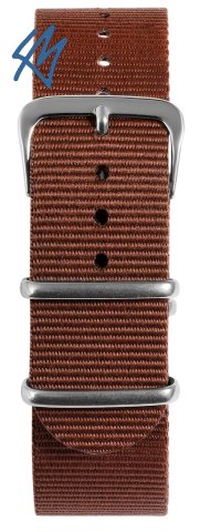 CANOE nato strap hnědá / š. 20 mm