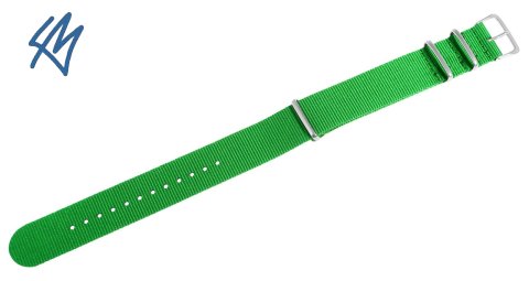 CANOE nato strap zelená / š. 20 mm