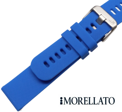 BYTE silikon / modrá světlá / š. 18 (18) mm Morellato