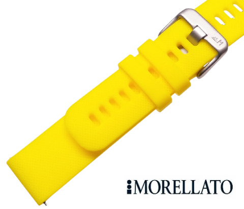 BYTE silikon / žlutá / š. 22 (22) mm Morellato
