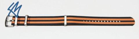 Nato heavy / SOFT černá, oranžová / š. 22 mm