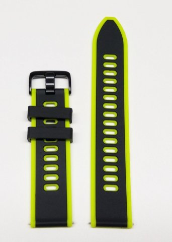 SOLARO silikon / černá, neon zelená / š. 22 (22) mm