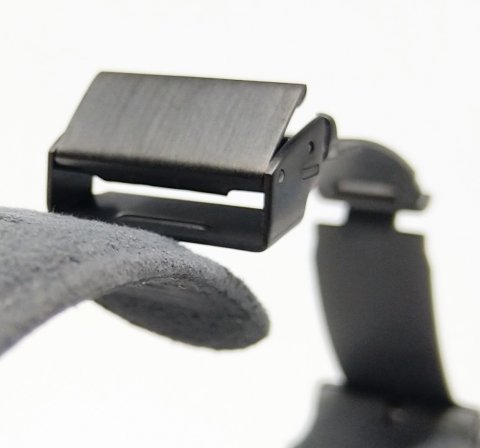 GUN METAL skládací tlačítková spona SWB / š. 18 mm
