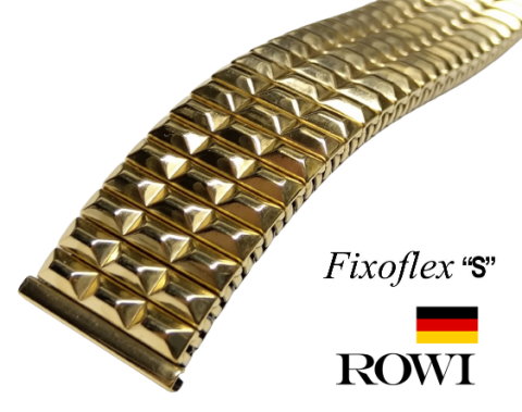 FIXOFLEX model 5390 / zlacený nerez / š. 20 - 22 mm ROWI
