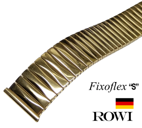 FIXOFLEX model 5242 / zlacený nerez / š. 20 - 22 mm ROWI