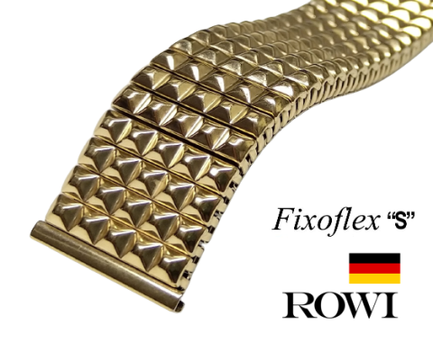 FIXOFLEX model 5355 / zlacený nerez / š. 20 - 22 mm ROWI