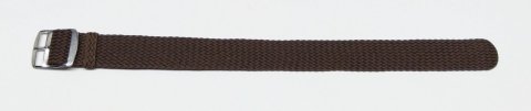 Perlon průvlek, HNĚDÁ š. 12 mm