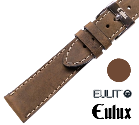 EULUX NUBUK hnědá tmavá / š. 18 (16) mm / Eulit - Eulux