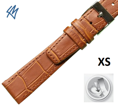 ALLIGATOR grain XS - CLIP světle hnědá / š. 12 (10) mm