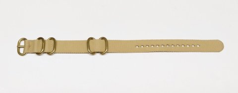 GOLD HEAVY ZULU Nato / béžová / š. 18 mm