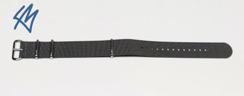 TREKKER nato strap / tmavá šedá / š. 22 mm