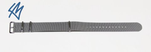 TREKKER nato strap / šedá / š. 18 mm