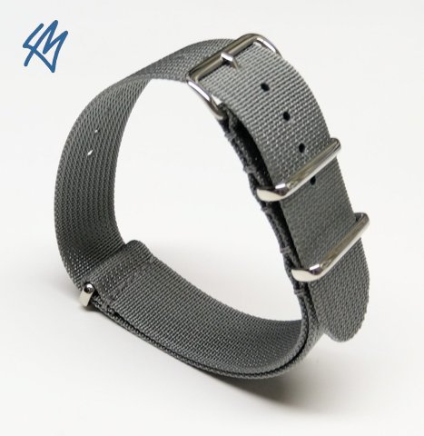 TREKKER nato strap / šedá / š. 18 mm