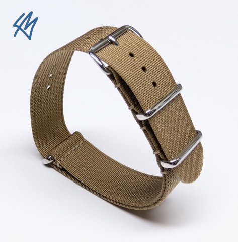 TREKKER nato strap / tmavá khaki / š. 20 mm