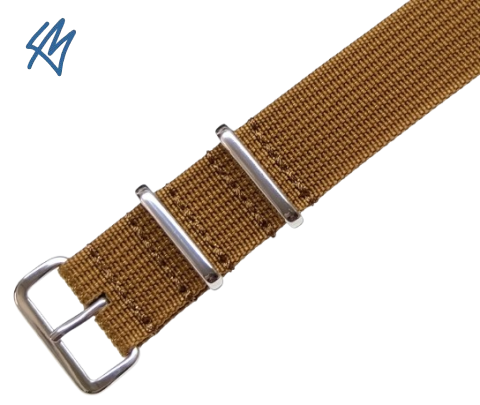 TREKKER nato strap / hnědá / š. 22 mm