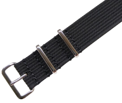 TREKKER nato strap / černá / š. 22 mm