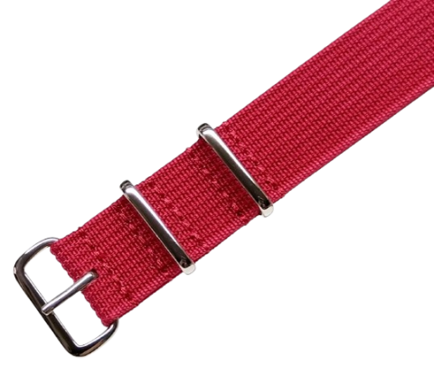 TREKKER nato strap / červená / š. 20 mm