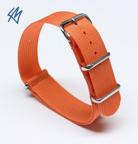 TREKKER nato strap / oranžová / š. 20 mm