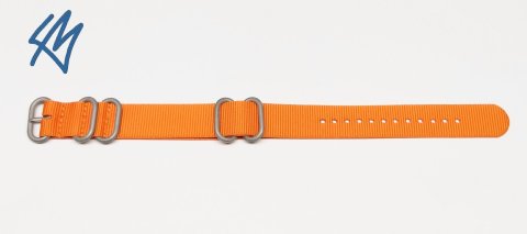 Oranžová Nato ZULU/ 5R strap / š. 20 mm