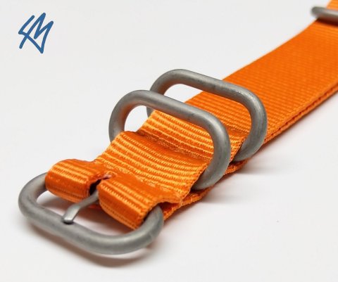 Oranžová Nato ZULU/ 5R strap / š. 20 mm