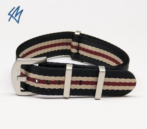 Nato STRIPES / černá, béžová, vínová š. 20 mm