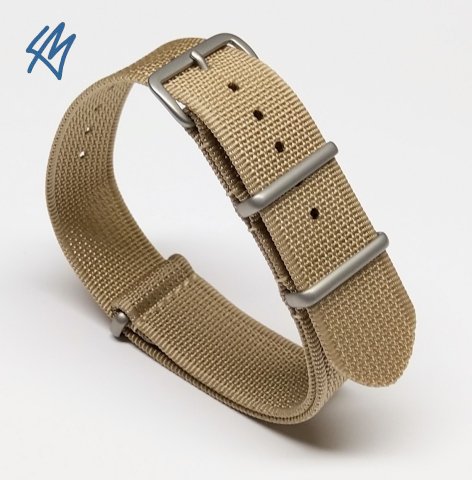 TREKKER nato strap / béžová / š. 18 mm