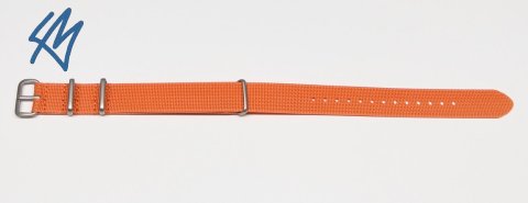 TREKKER nato strap / oranžová / š. 18 mm