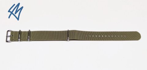 TREKKER nato strap / zelená / š. 18 mm