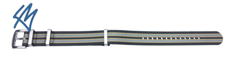 Nato heavy / SOFT černá, béžová, stříbrná / š. 20 mm
