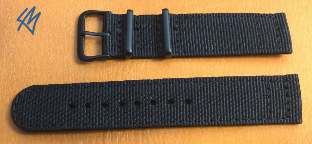 Nylon strap dvoudílné černý
