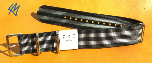 NATO strap textilní black gray