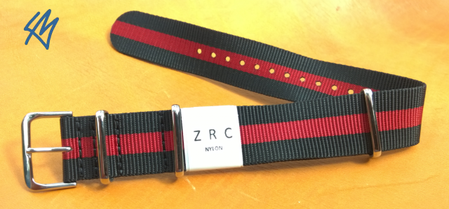 NATO strap textilní black red