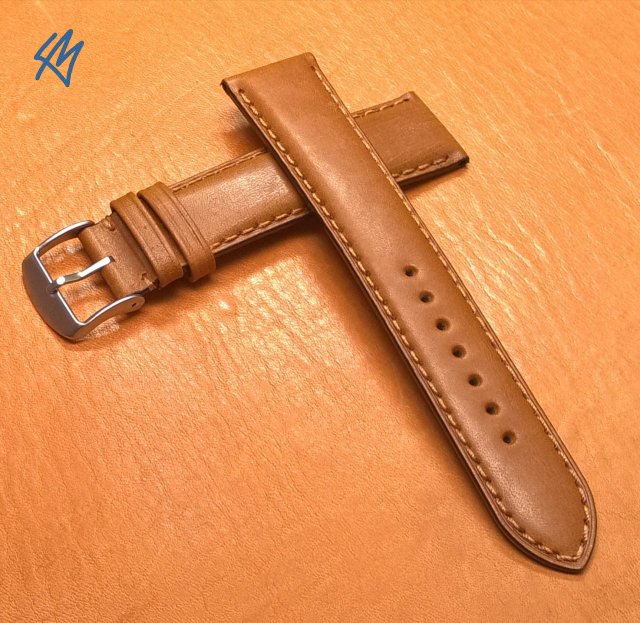 HNĚDÝ "Oiled leather" řemen