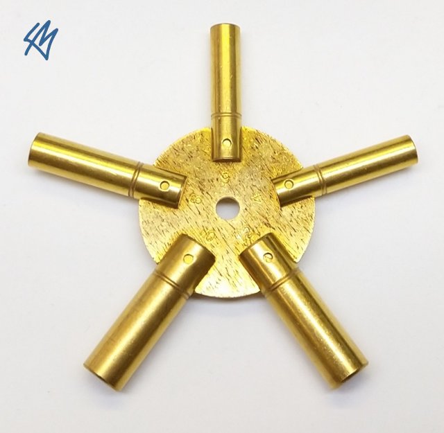 Klíč "hvězda" pro natahování velkých hodin - model 4100