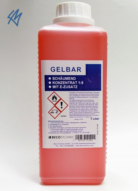 Čistící lázeň koncentrát GELBAR 1:9 / 1 litr